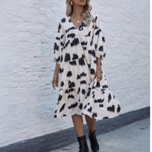 Cow Print Dress